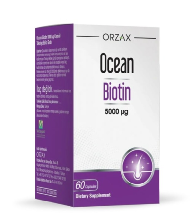 ОРЗАКС БИОТИН / OCEAN BIOTIN 5000 MCG 60 CAPSULES