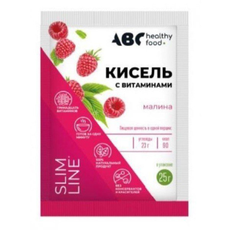 ABC хэлси фуд кисель детский витошка витамины-к...ошкольного-школьного возраста со вкусом малины 25г