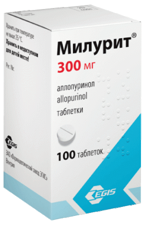 Милурит табл 300 мг фл х100