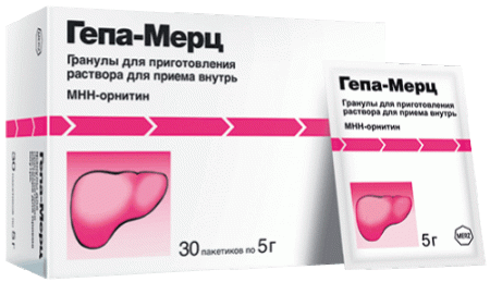 ГЕПА-МЕРЦ гран д/р-ра д/пр внутрь 3г/5г N30 Merz шк6010