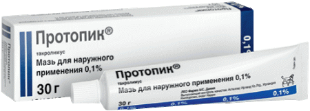 Протопик мазь д/наруж.прим. 0,1% 30г N1